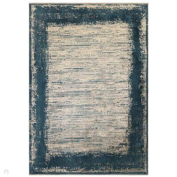 Elodie Modern Abstract Metallic Shimmer Bordered Overdyed Textured Soft-Touch Flatweave Emerald/Gold Rug-Asiatic Carpets-Rug Love - The Most Loved Rug Store